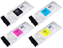 Spécial kit de 4 pochettes d'encre compatibles 500ml pour imprimantes Roland TrueVIS