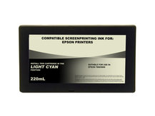 Cartouche d'encre noire (220ml) pour films sérigraphiques - EPSON 7800, 9800 - cyan clair