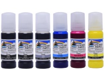 6x70ml bouteilles d'encre à sublimation pour imprimantes EPSON ET-8500, ET-8550