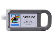 Cartouche compatible 700ml pour CANON PFI-710C CYAN