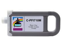 Cartouche compatible 700ml pour CANON PFI-710M MAGENTA