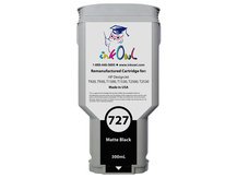 Cartouche recyclée pour HP #727 NOIR MAT pour DesignJet T920, T930, T1500, T1530, T2500, T2530 (B3P22A)