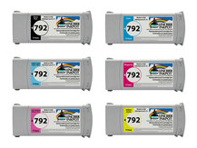 Spécial kit de 6 cartouches recyclées pour HP #792 pour DesignJet L26100, L26500, L26800, Latex 210, 260, 280