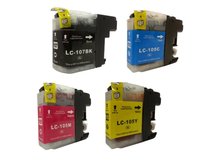 Spécial kit de 4 cartouches compatibles BROTHER LC105/LC107