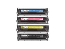 Spécial kit de 4 cartouches pour remplacer HP CB540A-CB541A-CB542A-CB543A (125A)