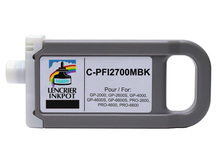 Cartouche compatible 700ml pour CANON PFI-2700MBK NOIR MAT