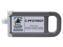Cartouche compatible 700ml pour CANON PFI-3700GY GRIS