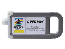 Cartouche compatible 700ml pour CANON PFI-3700Y JAUNE
