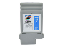 Cartouche compatible 130ml pour CANON PFI-105C, PFI-106C CYAN