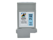 Cartouche compatible 130ml pour CANON PFI-105PC, PFI-106PC CYAN PHOTO
