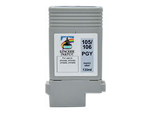 Cartouche compatible 130ml pour CANON PFI-105PGY, PFI-106PGY GRIS PHOTO