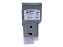 Cartouche compatible 300ml pour CANON PFI-206PC CYAN PHOTO