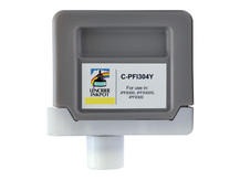 Cartouche compatible 330ml pour CANON PFI-304Y JAUNE