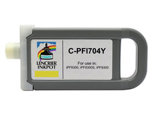 Cartouche compatible 700ml pour CANON PFI-704Y JAUNE