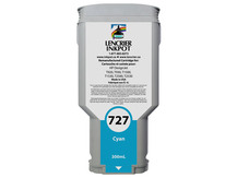 Cartouche recyclée pour HP #727 CYAN pour DesignJet T920, T930, T1500, T1530, T2500, T2530 (B3P19A)