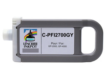 Cartouche compatible 700ml pour CANON PFI-2700GY GRIS