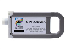 Cartouche compatible 700ml pour CANON PFI-2700MBK NOIR MAT