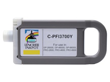 Cartouche compatible 700ml pour CANON PFI-3700Y JAUNE