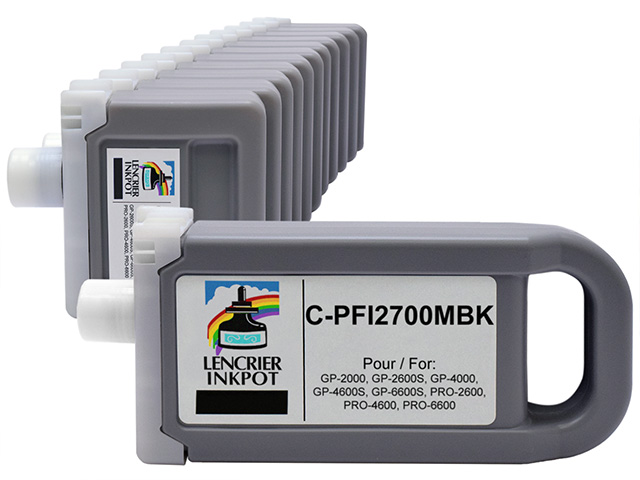 Spécial kit de 12 cartouches compatibles 330ml/700ml pour CANON PFI-2700/3300 pour PRO-2600, PRO-4600, PRO-6600