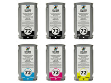Spécial kit de 6 cartouches recyclées pour HP #72 imprimantes DesignJet de série T